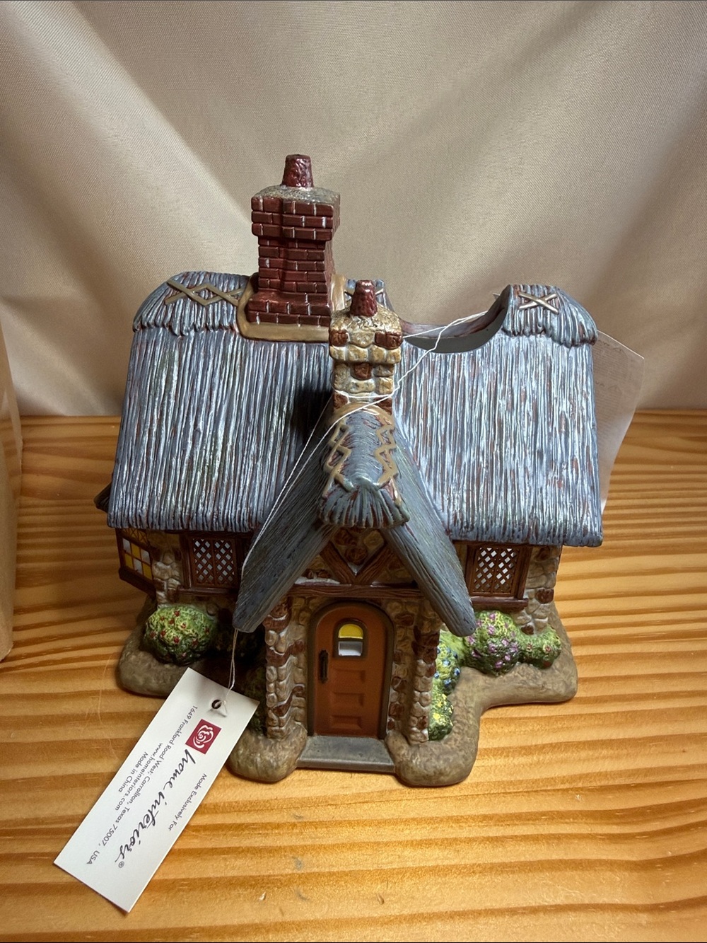 NIB 2006 Thomas Kinkade Stillwater Cottage Candle Holder Home Interiors 12648